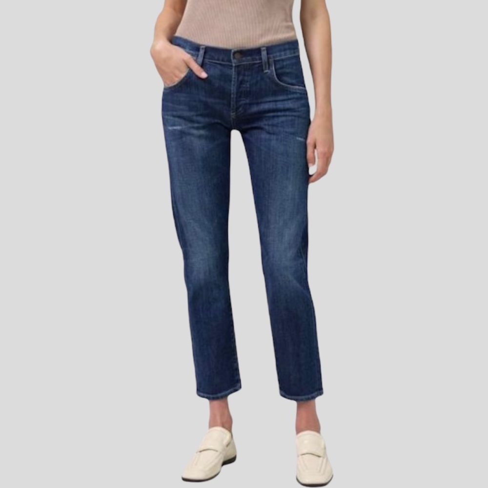Citizens of Humanity Medium Blue Slim Fit Boyfriend Jeans